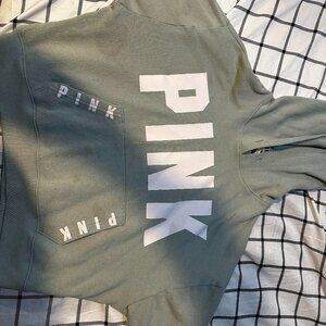 Pink Cropped Sweatshirt